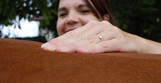 Palpation der Wirbelsäule